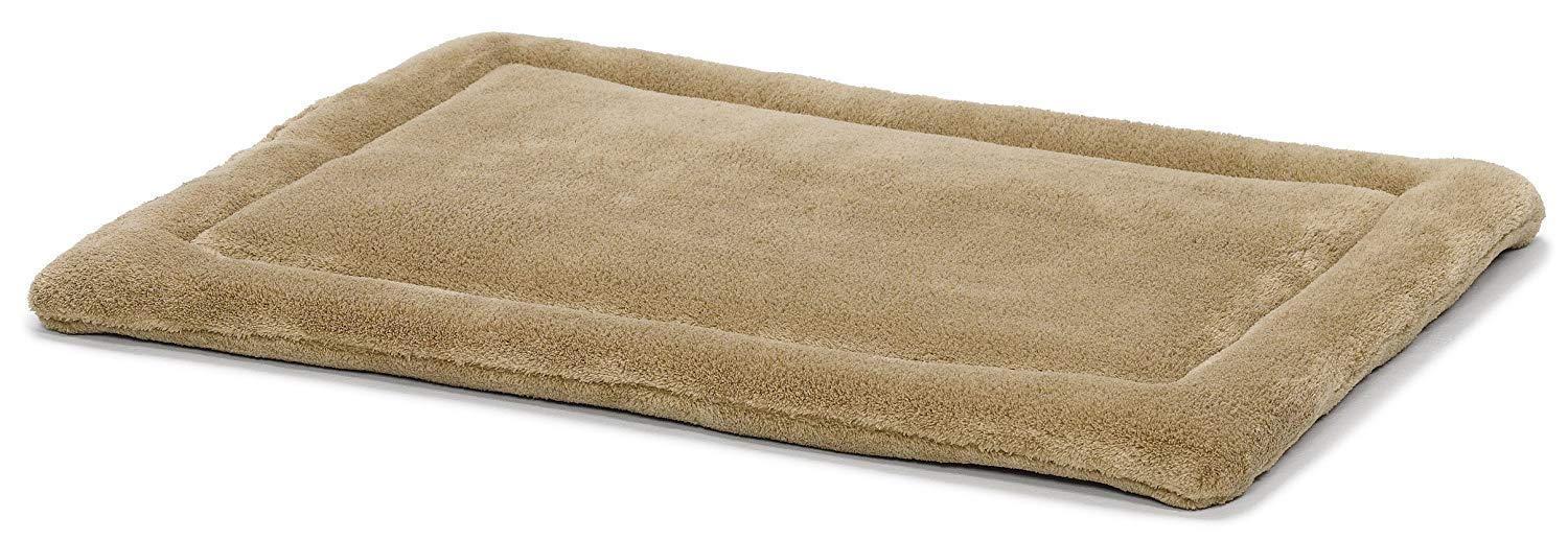 MidWest Homes for PetsXXS QuietTime Taupe Micro Terry Pet Bed, Ultra-Soft & Cushioned Crate Pad for 18-inch Crates, Machine Washable, for Small Dogs & Cats