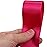 Baocuan Satin Ribbon 50 Yards Solid Fabric Ribbons Roll for Wedding Invitations, Bridal Bouquets, Sewing, Party Decorations, Gift Wrapping and More (Rose red, 1-1/2 inch)