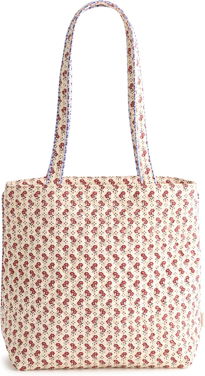 Premium Cotton Small Original Zip Tote Bag, Daffodils - Image 5