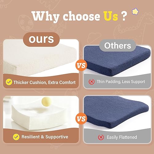 Vista 7 de Welnow Silla para niños pequeños, sofá infantil de sherpa suave 2 en 1, tumbona convertible para niños, sofá plegable para niños con bolsillos