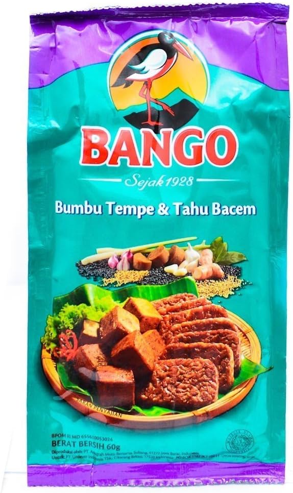 Bango Bumbu Tempe dan Tahu Bacem, 60 Gram (Pack of 24)