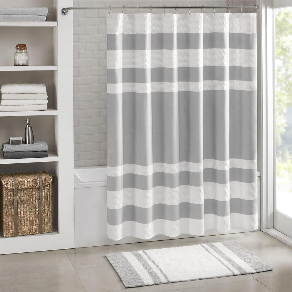 Shower Curtain with Treatment Grey 108x72