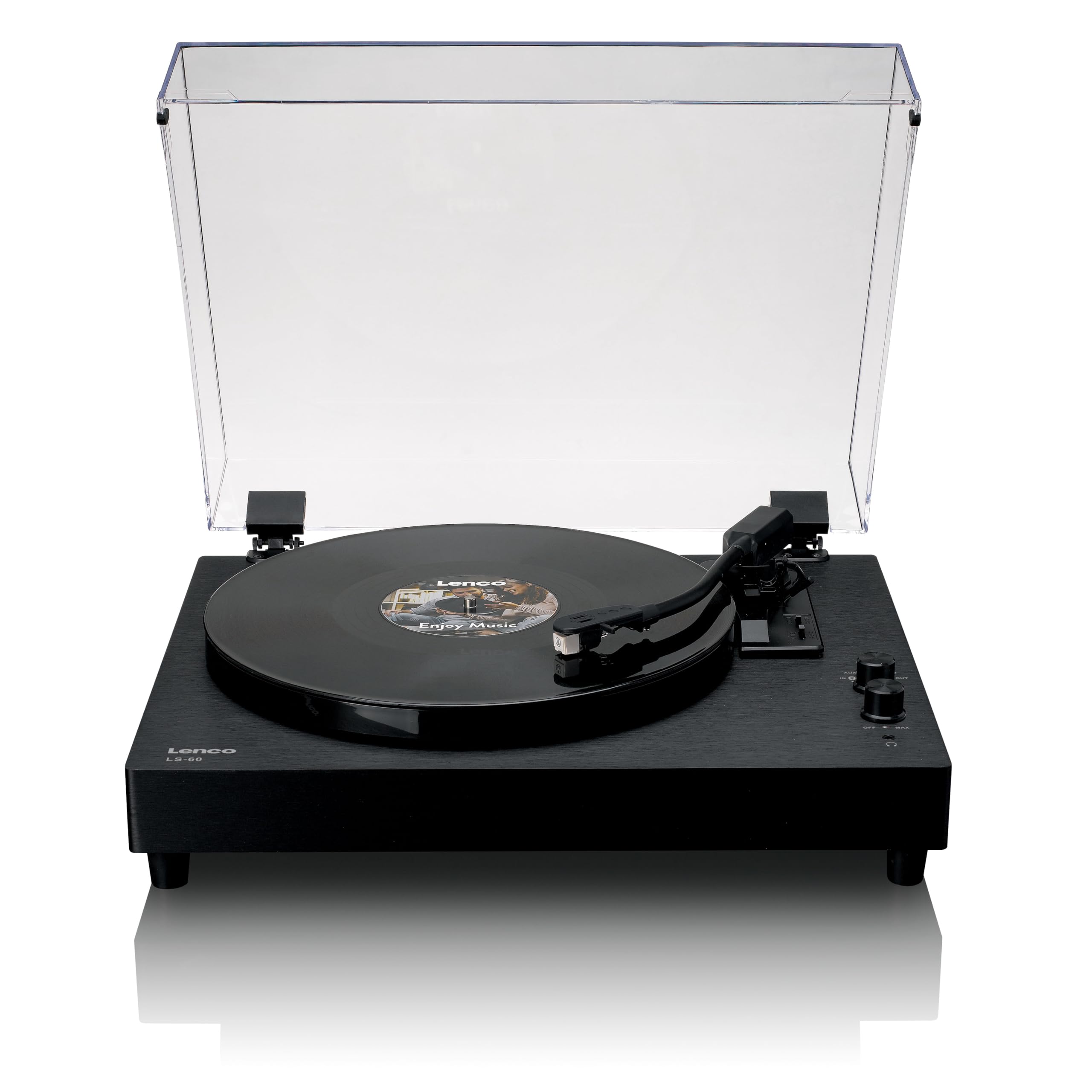 Lenco LS-60BK – gramofon z głośnikami i Bluetooth
