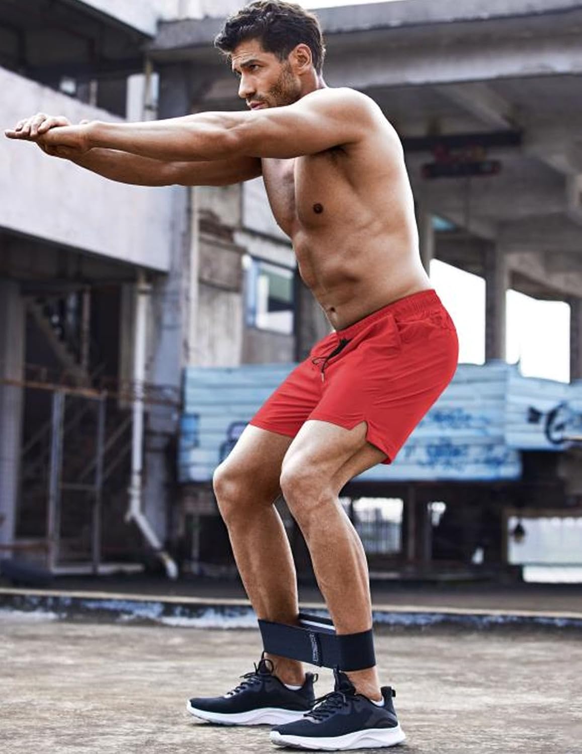 COOFANDY Men's Running Athletic Shorts 5 Inch 2 Pack Gym Workout Shorts Fitted Exercise Hiking Shorts with Zipper Pocket - Image 3