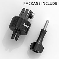 Vista 7 de SUREWO Soporte de base de liberación rápida para Go Pro, adaptador de montaje de trípode magnético compatible con Go Pro Hero 13 12 11 10 9 8 7 6 5