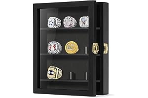 TJ.MOREE Display Case with Ring Holder & 9 Ring Posts