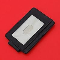 Vista 8 de US 1948 Lincoln Penny BU Uncirculated 1 Cent Coin Genuine Full-Grain Black Leather Magnetic Money Clip Wallet & Card Holder RFID Blocking