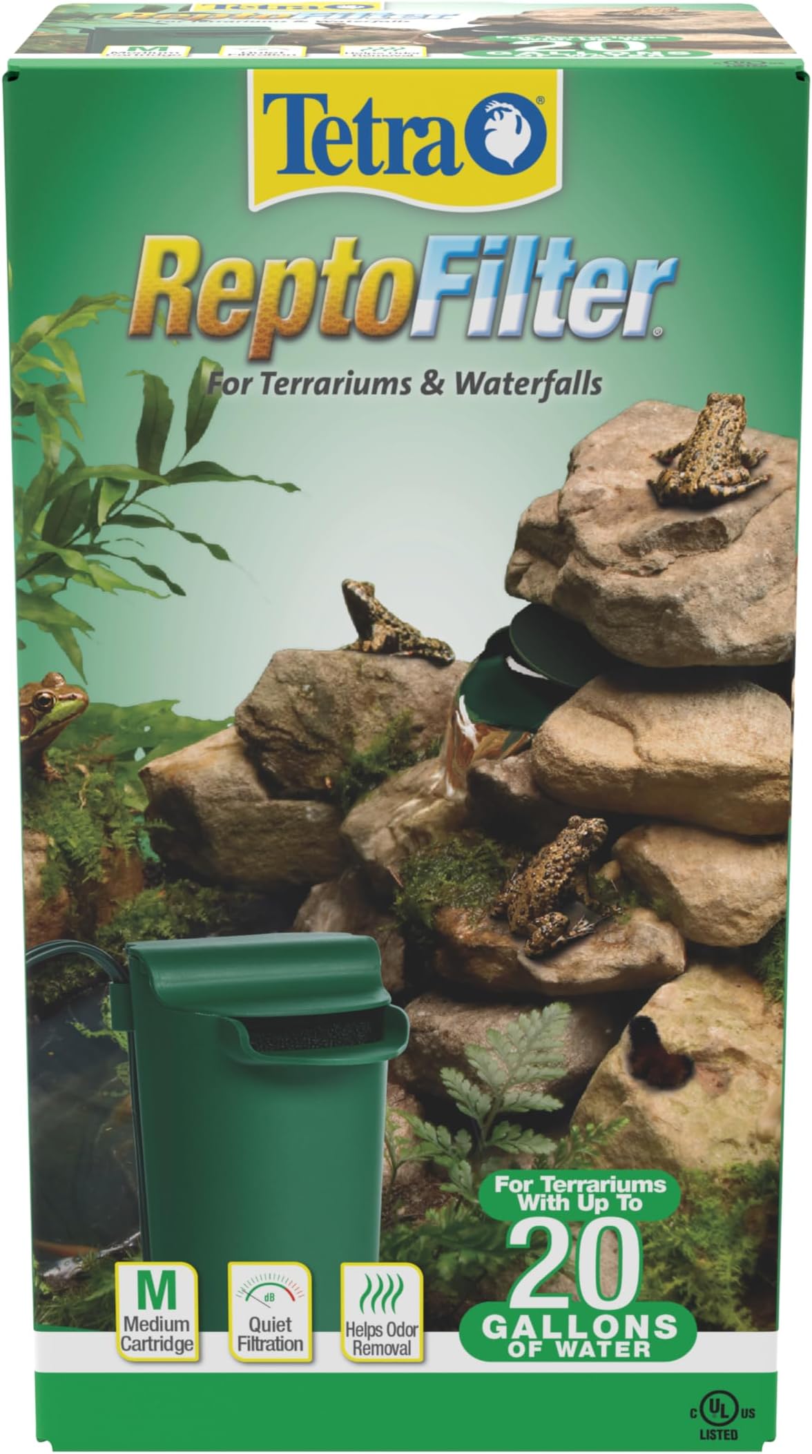 ReptoFilter, Terrarium Filtration, Keeps Water Clear