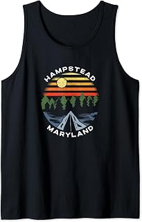 Hampstead Maryland Mountains and Forest Vacation Souvenir Tank Top