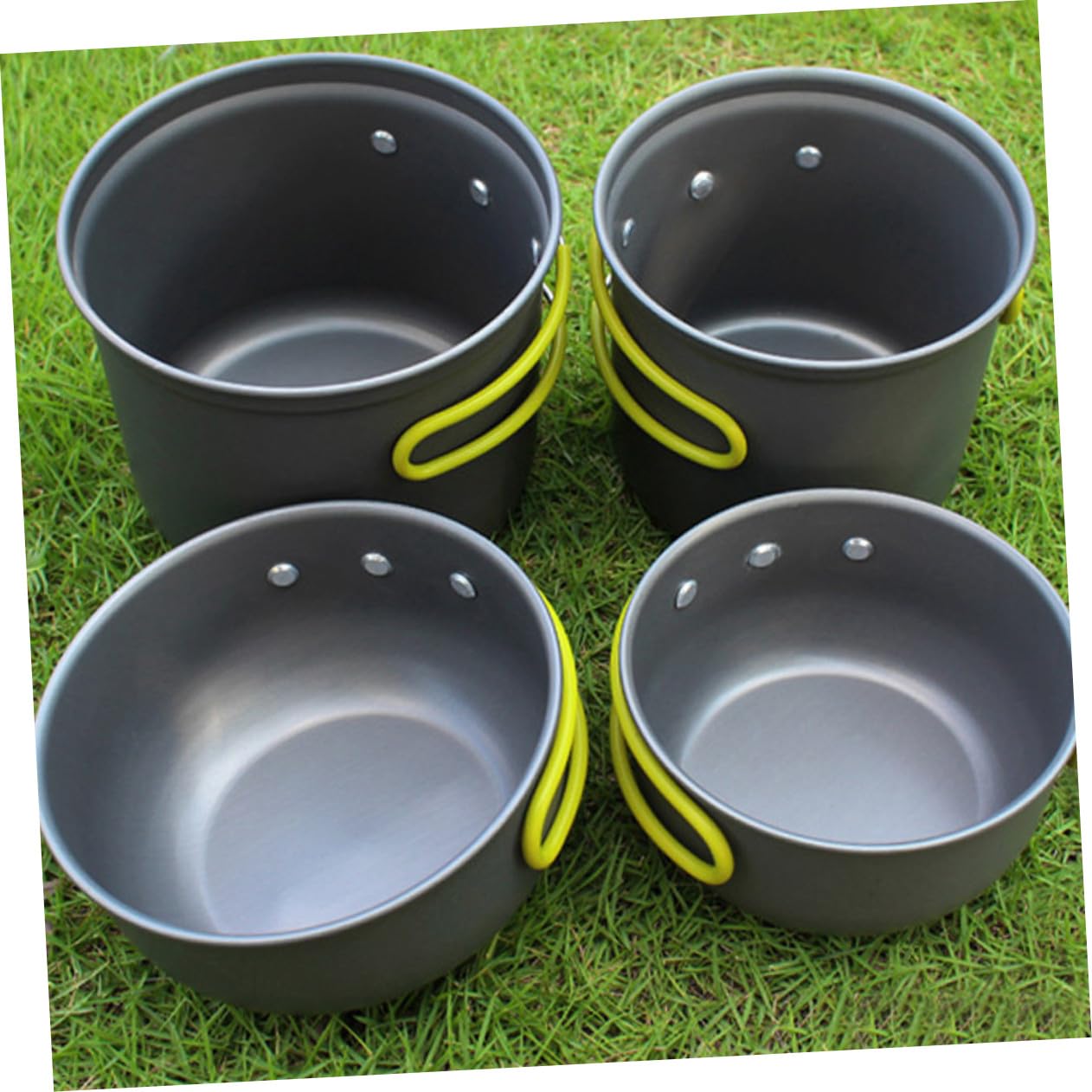 ABOOFAN Utensilios de Cocina para Camping Portátil Plegables de Ollas y Cacerolas Resistentes Altas Temperaturas para Picnic y Senderismo al Aire