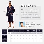U2SKIIN Mens Cotton Robes, Lightweight Bathrobe with Hood, Soft Cotton Spa Robe for Men