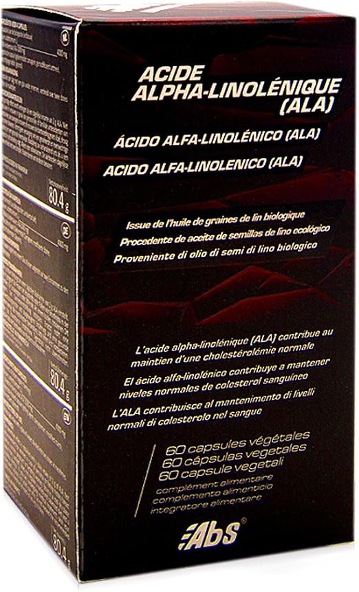 ÁCIDO ALFA-LINOLÉNICO (ALA) * 1000 mg / 60 cápsulas vegetales * Regulación  de la colesterolemia y del sistema circulatorio * Garantía de satisfacción  o reembolso * Fabricado en Francia : Amazon.es: Salud y cuidado personal