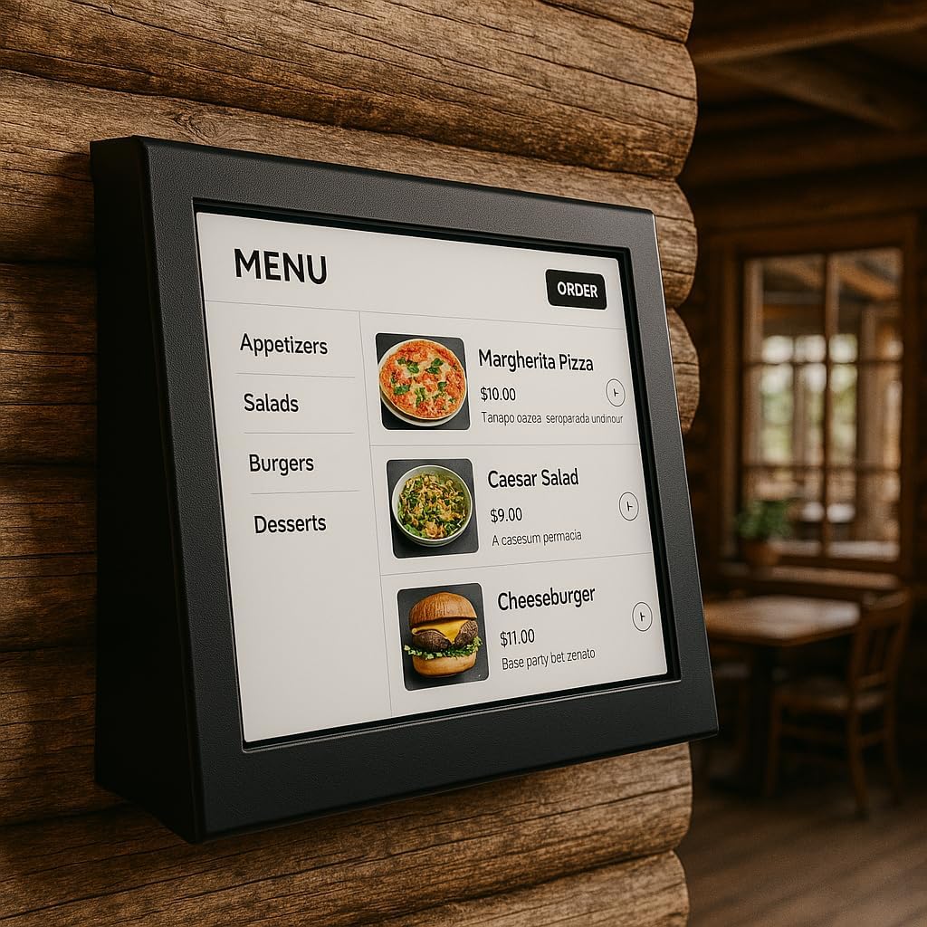 TABcare Easy Wall Mount Security Tablet Kiosk for MS Surface GO Tablet Designed for Integration of USB Hub, Printer, CC Reader & All Your Peripherals (White)