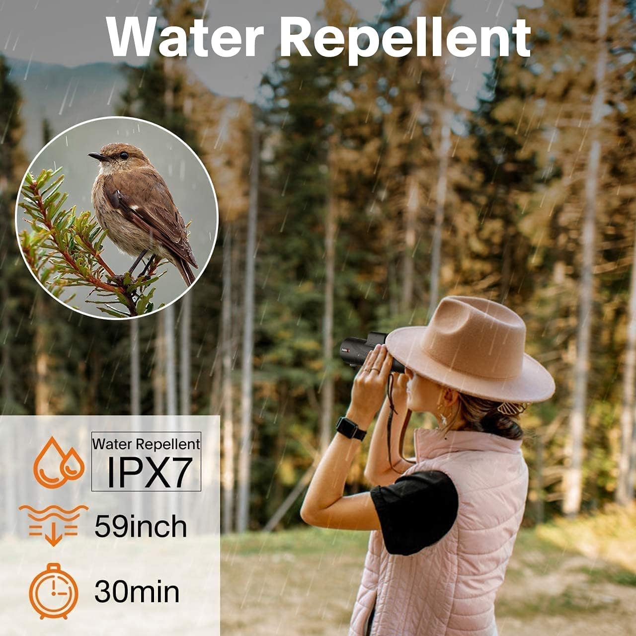 Monocular Telescope, 40X60 High Power Monocular with Smartphone Holder & Tripod, Monocular with Durable and Clear FMC BAK4 Prism Dual Focus for Bird Watching, Camping, Hiking : Electronics