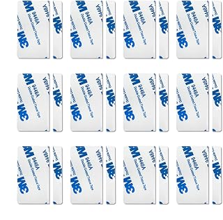 Replacement Adhesive for GE Personal Security Window and Door Alarm, Double Sided Adhesive Pads, Easy Installation(12 Sensor and 12 Magnet Pads)