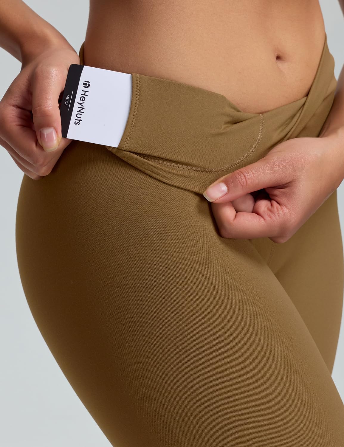 HeyNuts Workout Pro Leggings 21'' Capri, Compression High Waisted Workout Pants - Image 7