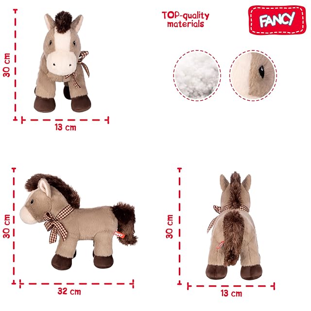 Foto 2 de 8 de FANCY Caballo de Peluche Grande 32 cm - Peluche Caballo Suave para Niños y Adultos