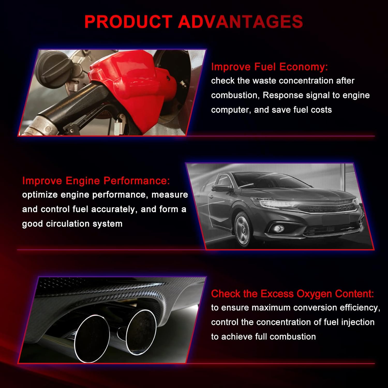 O2 Oxygen Sensor Oxygen 02 Sensor Upstream 234-9040 Compatible with Honda Accord 2.4L L4 2003-2007 36531-RAA-A01 36531-RAA-A02 2349040 36531-RBB-003