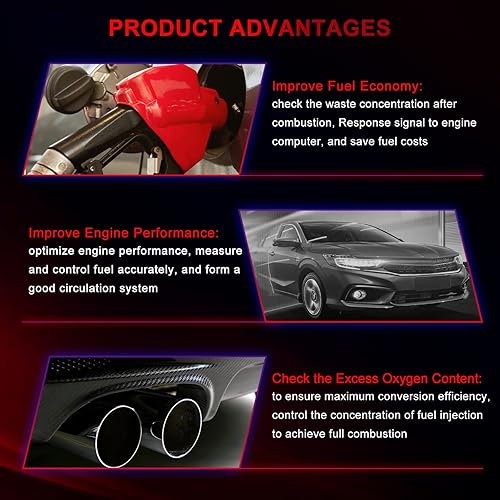 Miniatura 6 de Paquete de 2 sensores de oxígeno O2 aguas arriba aguas abajo 234-4242 234-4530 compatible con Chevy Malibu Captiva Equinox para GMC Terrain para
