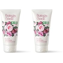 Bottega Verde – Rosa, Crema Mani, 75 ml, con Acqua di Boccioli di Rosa, Idratante, Emolliente, per Tutti i Tipi di Pelle (Confezione da 2)