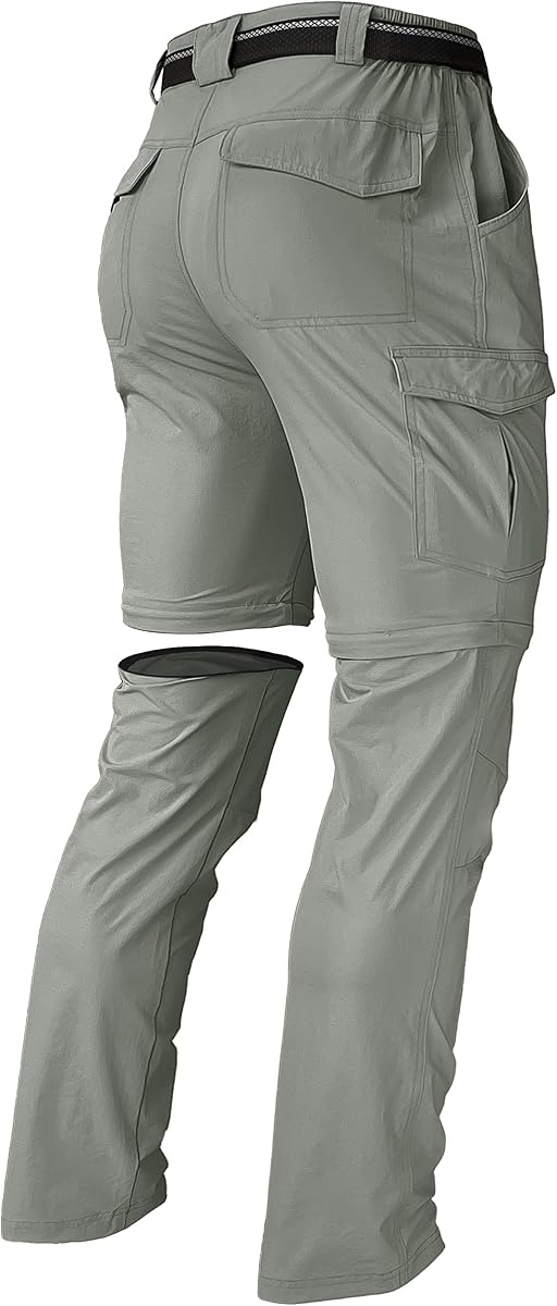 Hombre Pantalones de senderismo Convertible Cremallera Ligero Impermeable Secado rápido Al aire libre Pesca Viaje Safari Camping