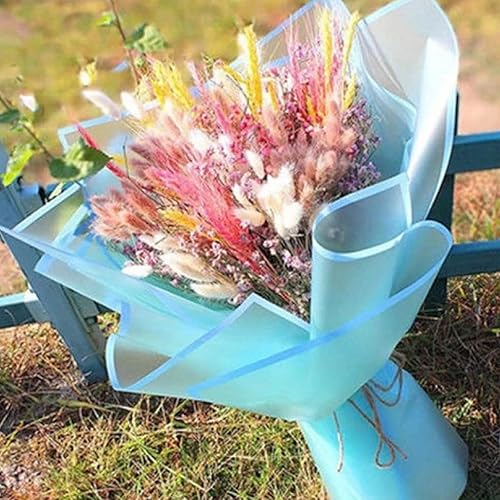 Miniatura 2 de VOWOVOSDAY 20 piezas de papel de regalo de flores, papel de regalo impermeable para ramo de flores, suministros de ramo de floristería, embalaje de