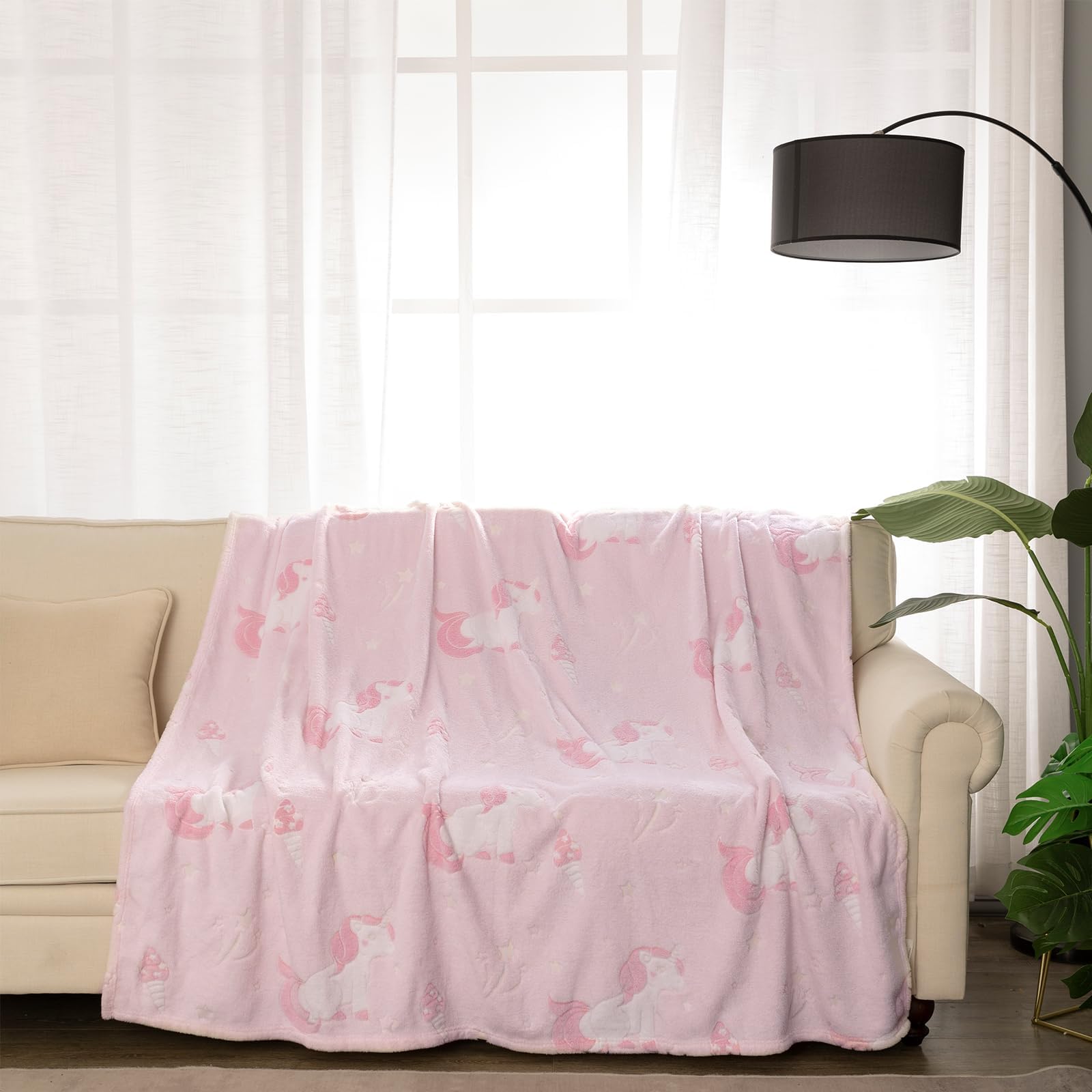 RECYCO Kuscheldecke 127x152cm für Kinder, Oeko-TEX Weich Flauschig