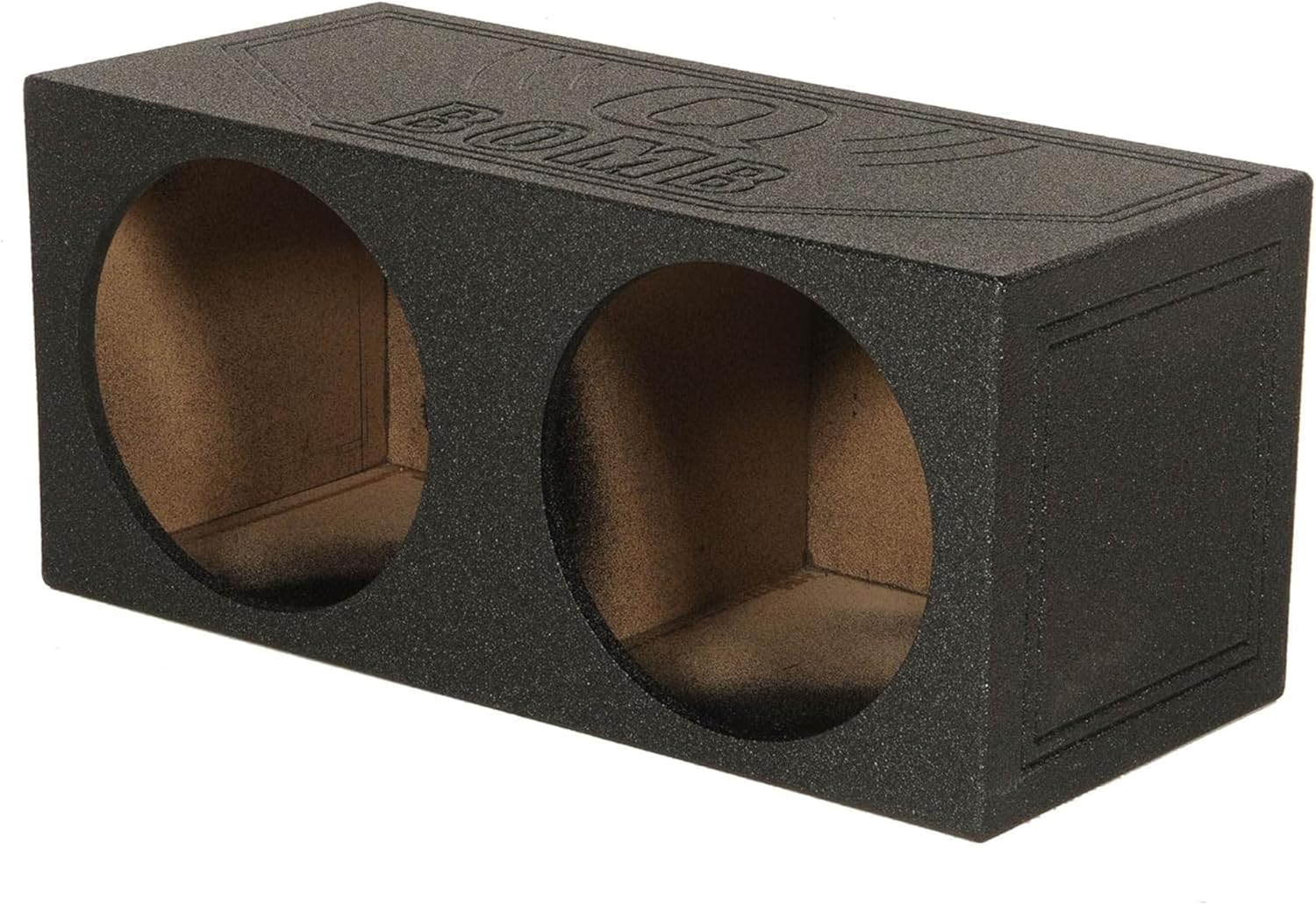 Q Power QBomb QBOMB12S Dual 12" Sealed Port Subwoofer Sub Box w/Bedliner Spray
