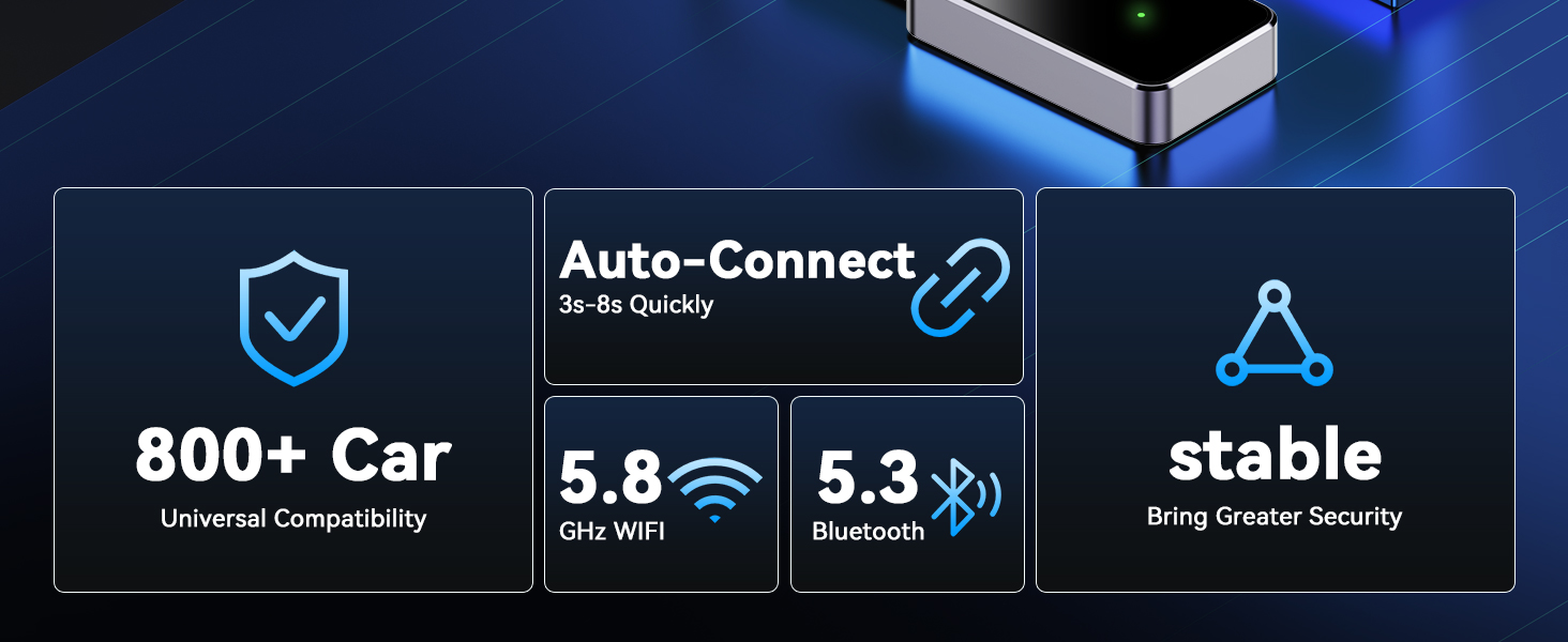 Apple - hisatopower Amazon.com: Wireless CarPlay Adapter for iPhone, for Apple