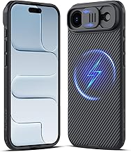 Nillkin Magnetic Case for iPhone 17 Air, with Sliding Camera Cover, Slim Protective Case Compatible with iPhone 17 Air 6.6 Inches, Black