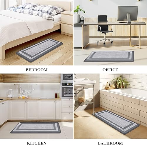 Miniatura 7 de Mattitude Tapete de cocina y alfombras acolchadas de cocina 173 x 28 pulgadas antideslizante impermeable tapete ergonómico cómodo para cocina hogar
