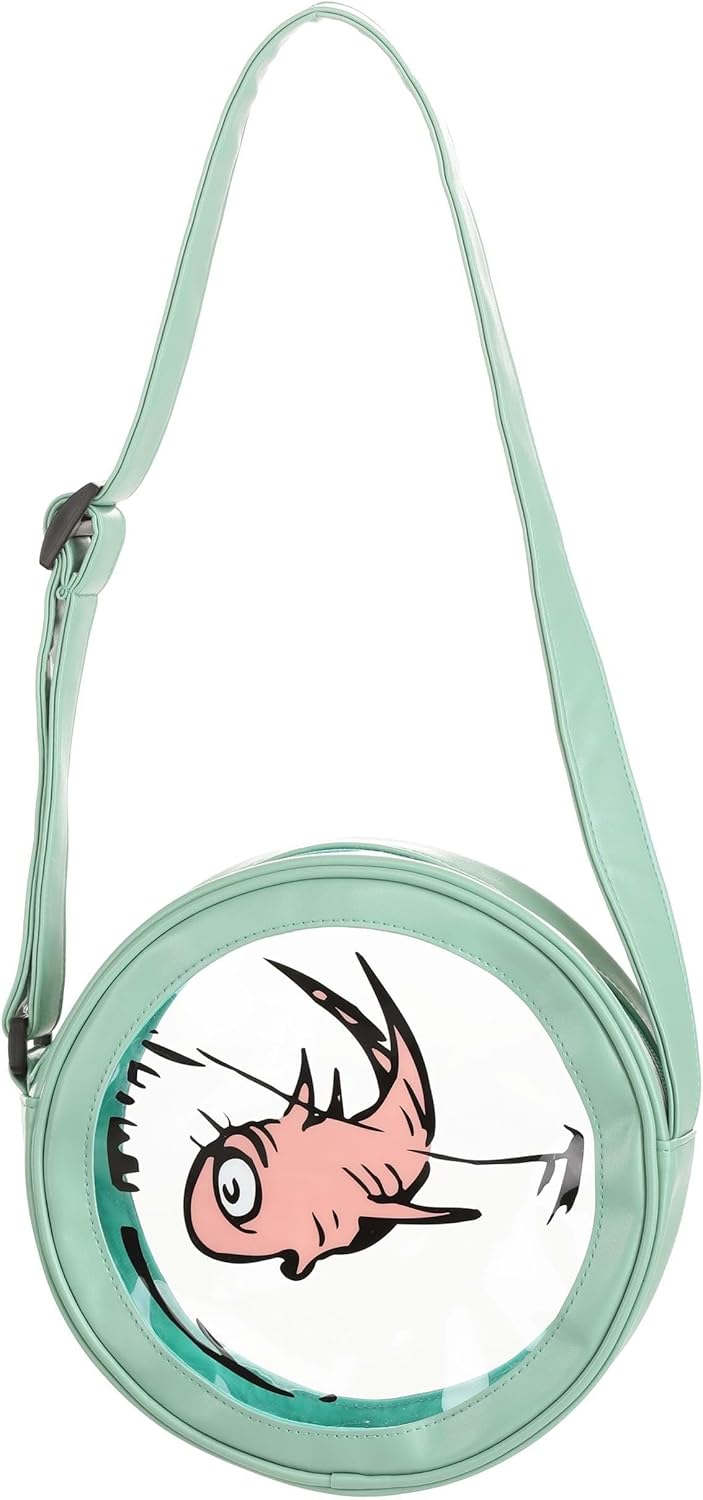 Dr. Seuss Cat in the Hat Costume Companion Pouch Bag Pack Purse for Teens and Adults