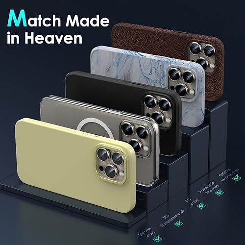 Miniatura 6 de Protector de lente de cámara para iPhone 15 ProiPhone 15 Pro Max, bandeja de instalación de 1 paso Protector de pantalla de vidrio templado,