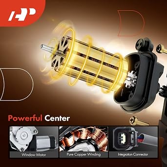 A-Premium 電動パワーウィンドウレギュレーター モーター付き ホンダパスポート1998-2002 いすゞロデオ 1998-2004 スポーツユーティリティ リア右助手席側