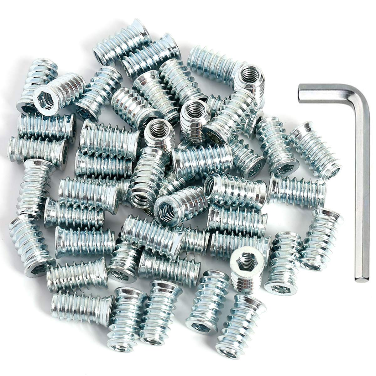 41pcs 1/420 Threaded Inserts for Wood Nuts 20mm Length Amazon.in
