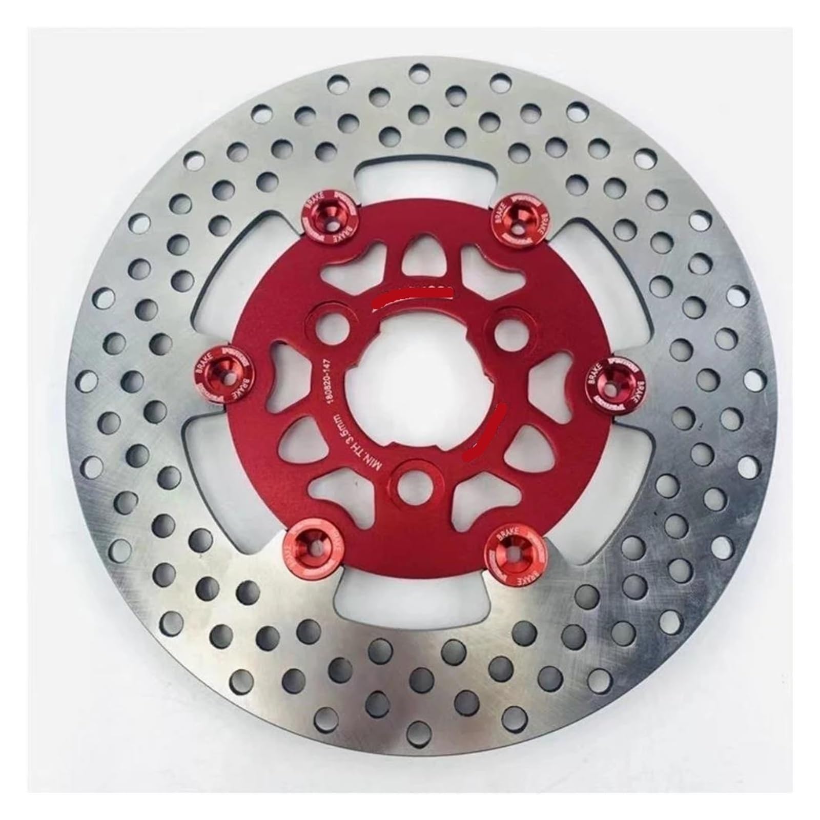 Disco De Freno Flotante Universal Aleación Aluminio CNC Para Motocicleta, 220 Mm, Paso Orificio 57, Para Scooter Y Moto Deportiva(A)