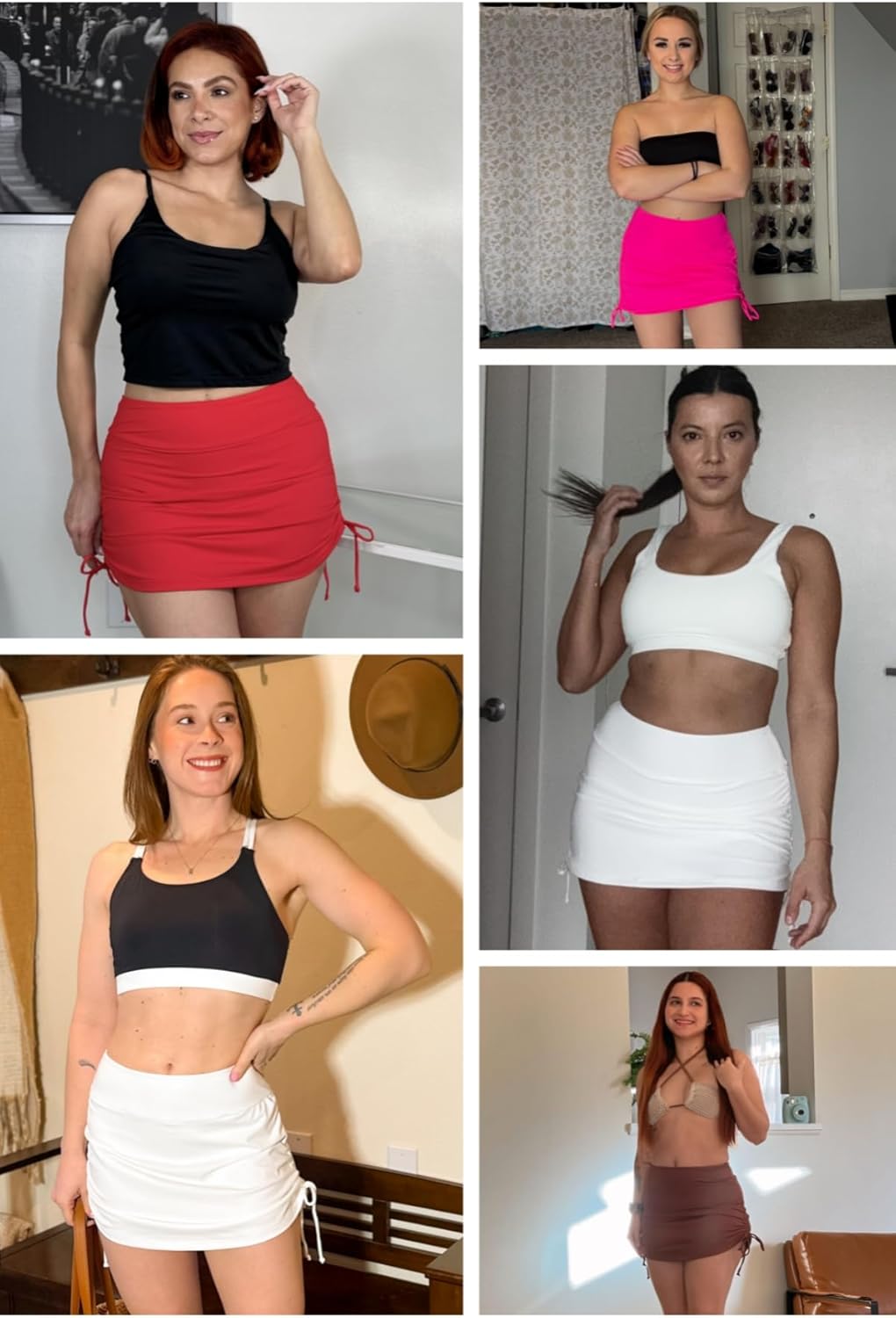 Womens High Waisted Swim Skirt - Drawstring Bathing Suit Skirt Tummy Control Swimsuit Bottoms with Built-in Panty 2025 - Image 6