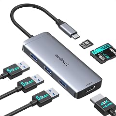 USB C Hub Adapter for MacBook Air USB-C HD MI Dongle for MacBook Pro 6 in 1 USBC