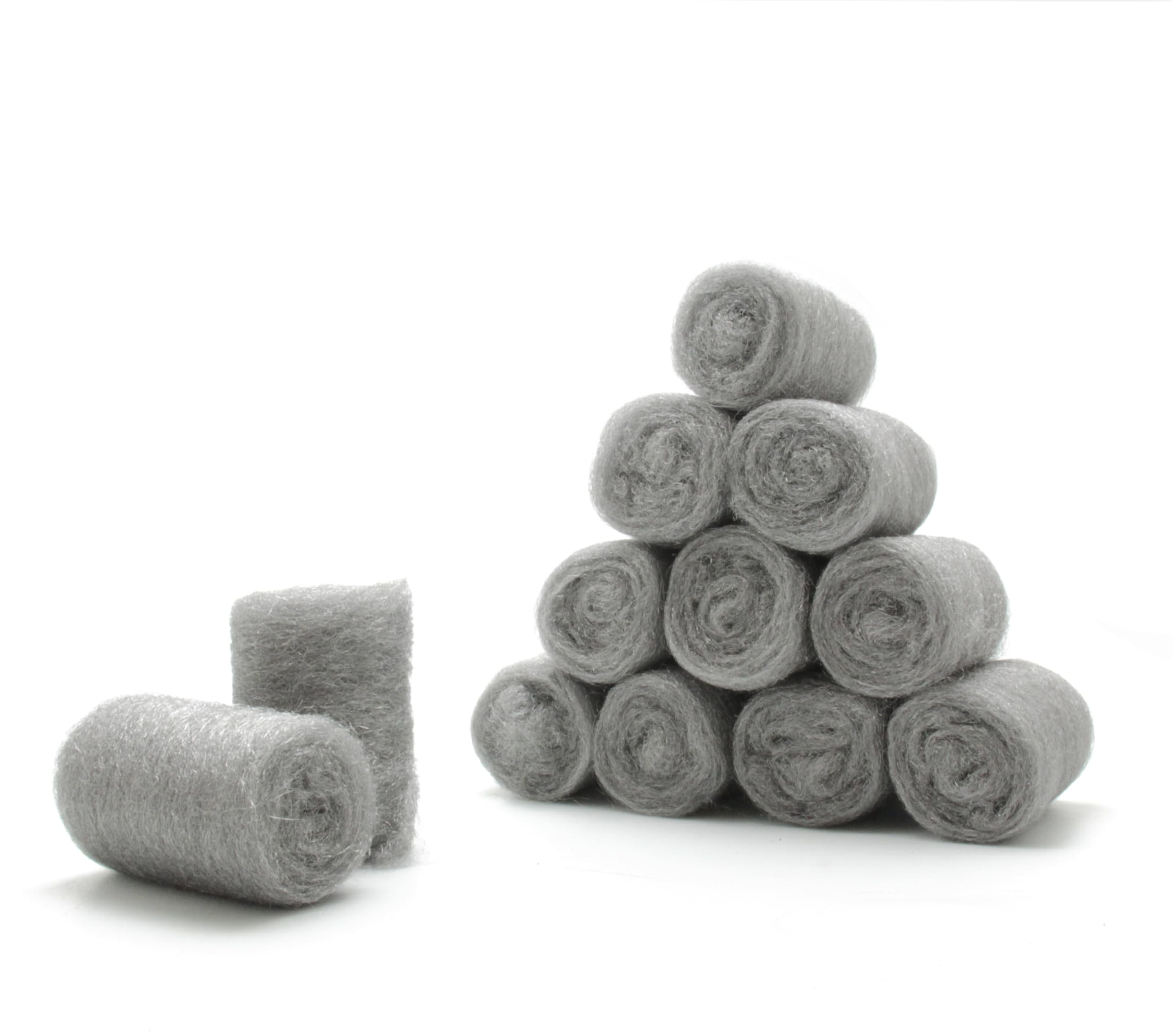 Lot de Tampons de Paille de Fer très Fine – Pour tous travaux délicats sur les Métaux & le Bois – Nettoie et fait Briller sans Rayer