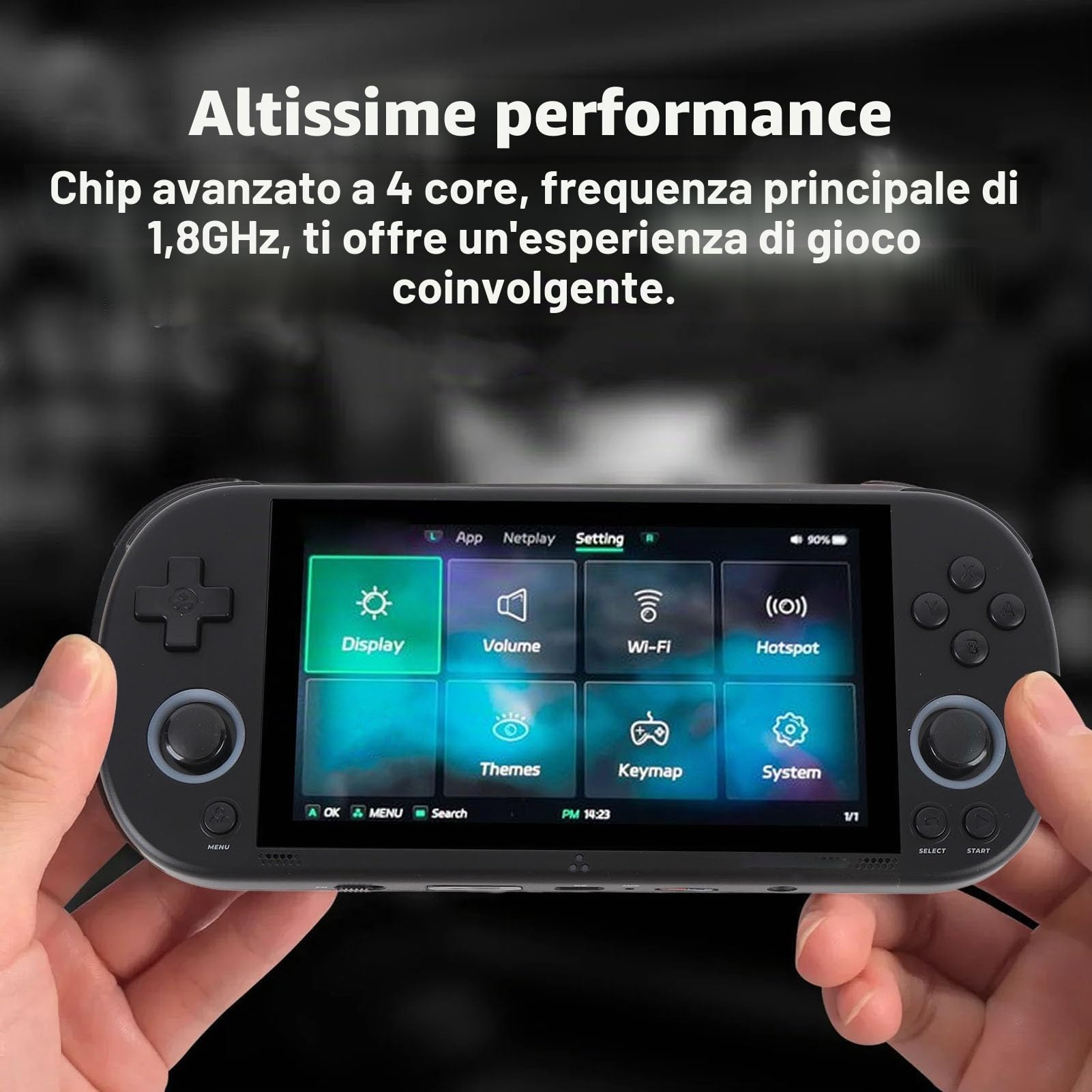Console di Gioco retrò Portatile, Schermo IPS da 4,96 Pollici 720x1280 28 Emulatori Batteria da 5000 MAh, con Lettore Multimediale Moonlight Lettore di Schede USB per (#3)