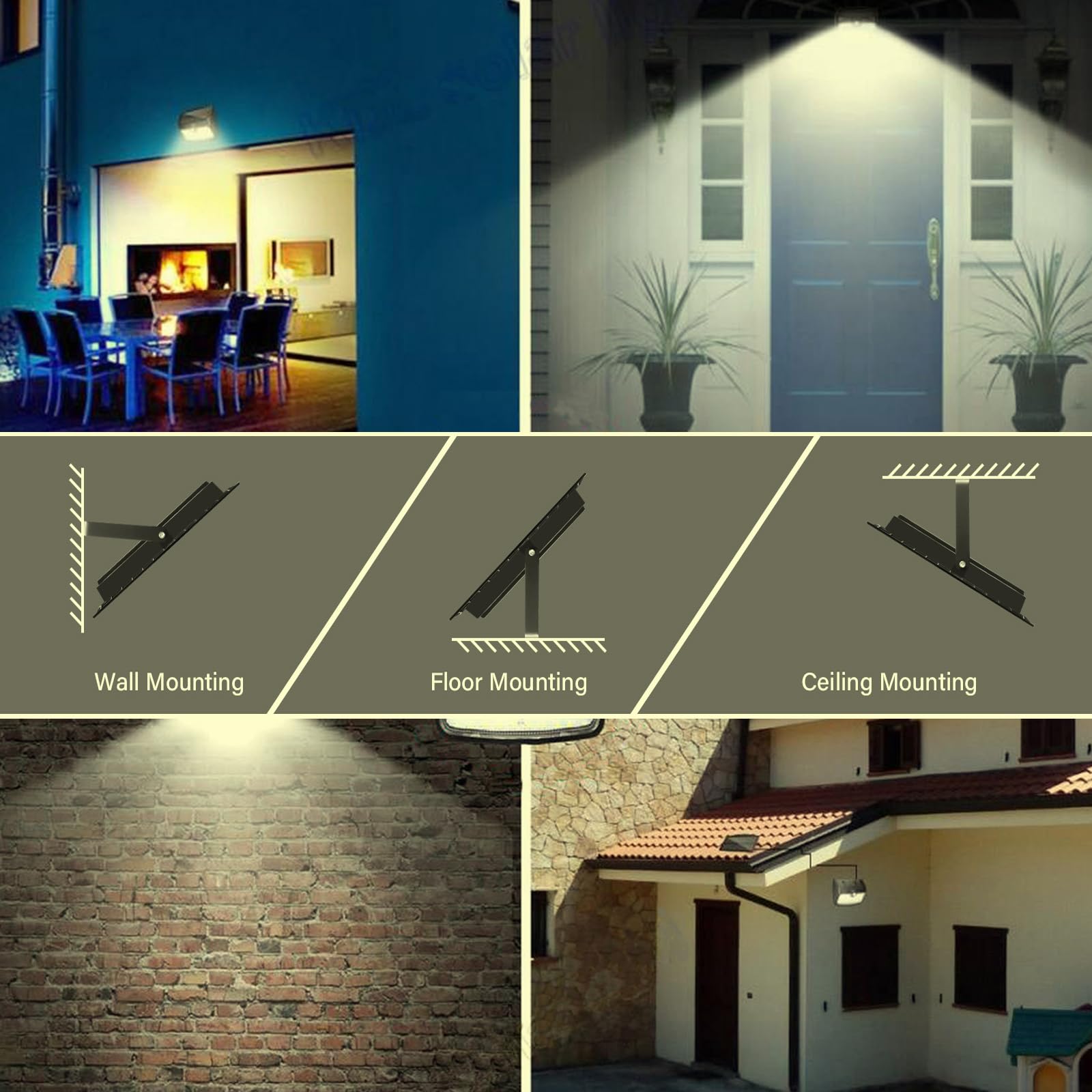 AUXTINGS 200W Led Strahler Außen mit Stecke, 20000LM Scheinwerfer Aussen IP66 Fluter 4000K Warmweiß Aussenstrahler Flutlichtstrahler mit 156cm Cable für Garten Hinterhof Auffahrt Garage Terrassen