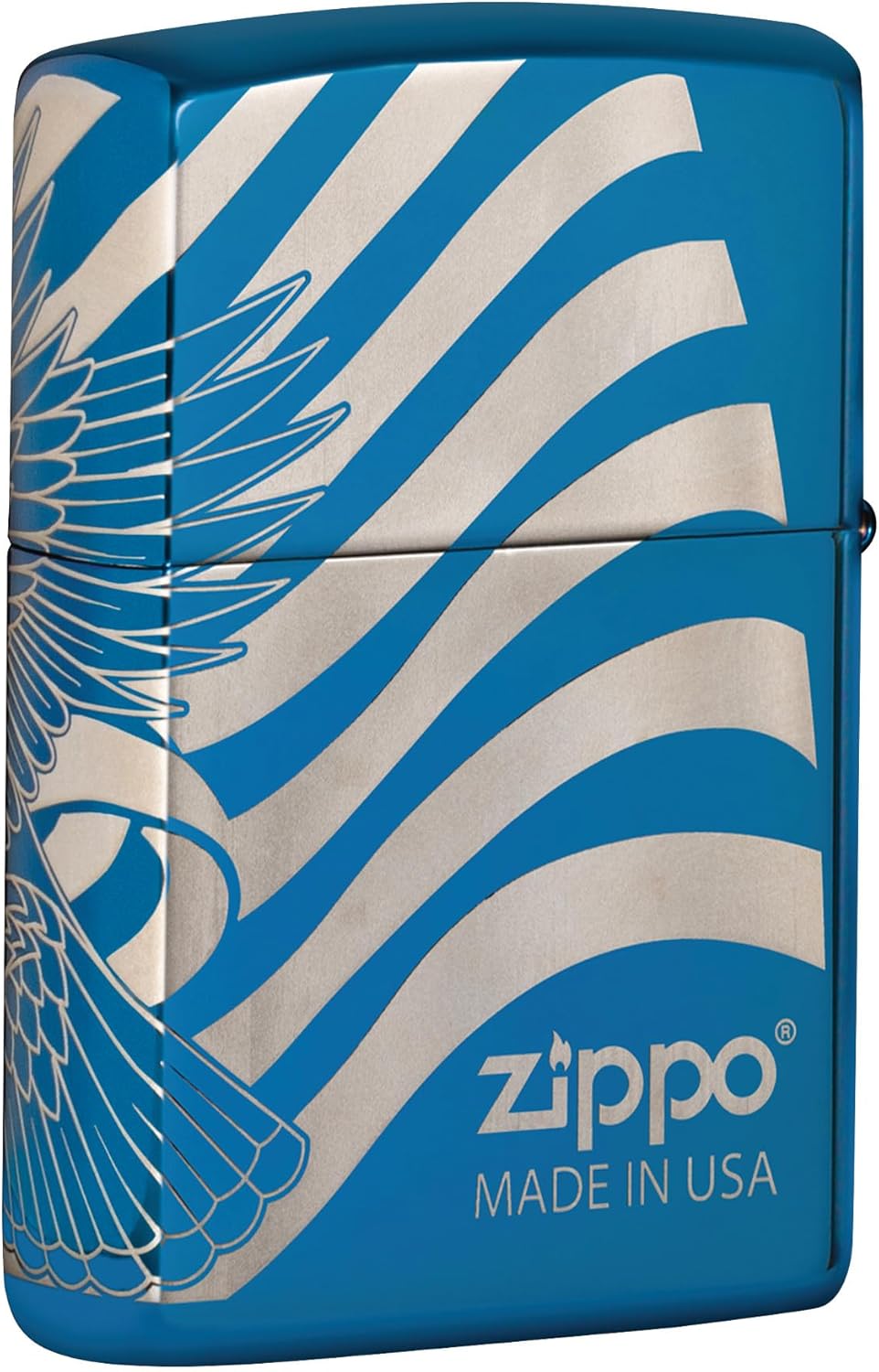 Zippo Patriotic Design Pocket Lighter, Blue, One Size
