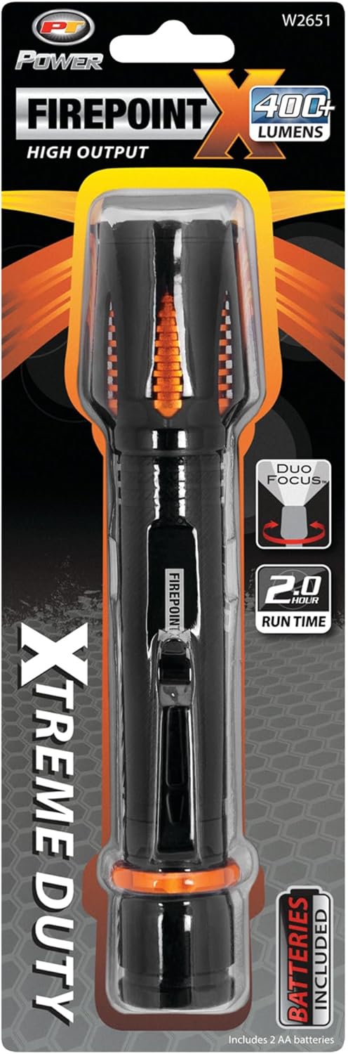 Performance Tool W2651 407 Lumen FirePoint X 2AA Flashlight