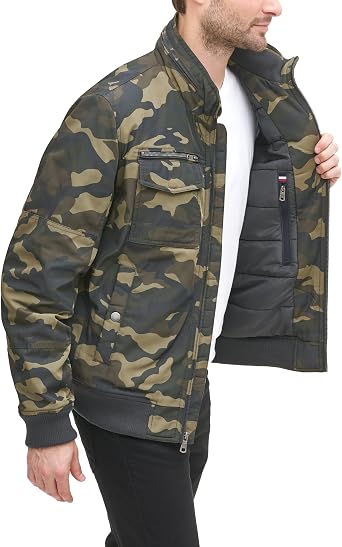 Tommy Hilfigier Men's Water Resistant Performance Bomber Jacket (Standard and Big & Tall)