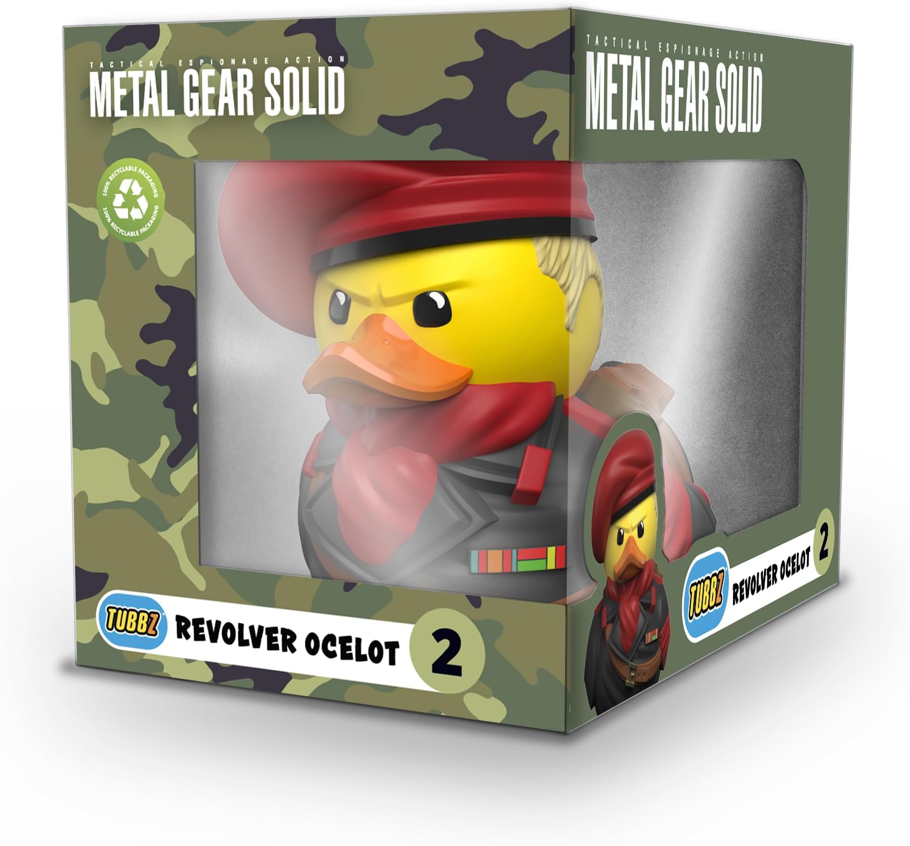 TUBBZ Boxed Edition Revolver Ocelot Collectible Vinyl Rubber Duck Figure - Official Metal Gear Solid Merchandise - TV, Movies & Video Games