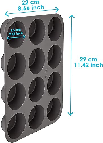 Miniatura 8 de Molde rectangular de silicona para plumcake de 11 34 pulgadas, molde rectangular para horno, tamaño grande con capacidad de masa de harina de 2.2