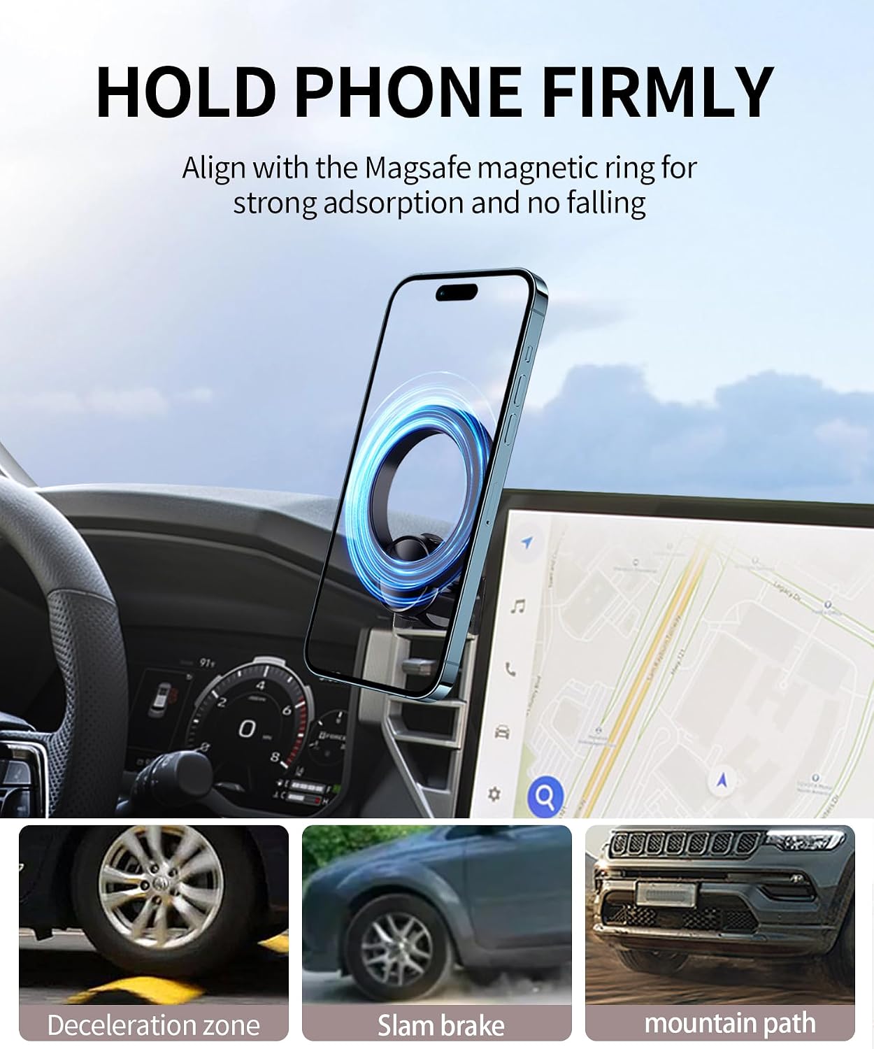 Car Phone Holder for Toyota Sequoia 2023-2026/ Tundra 2022-2026 Accessories image 4