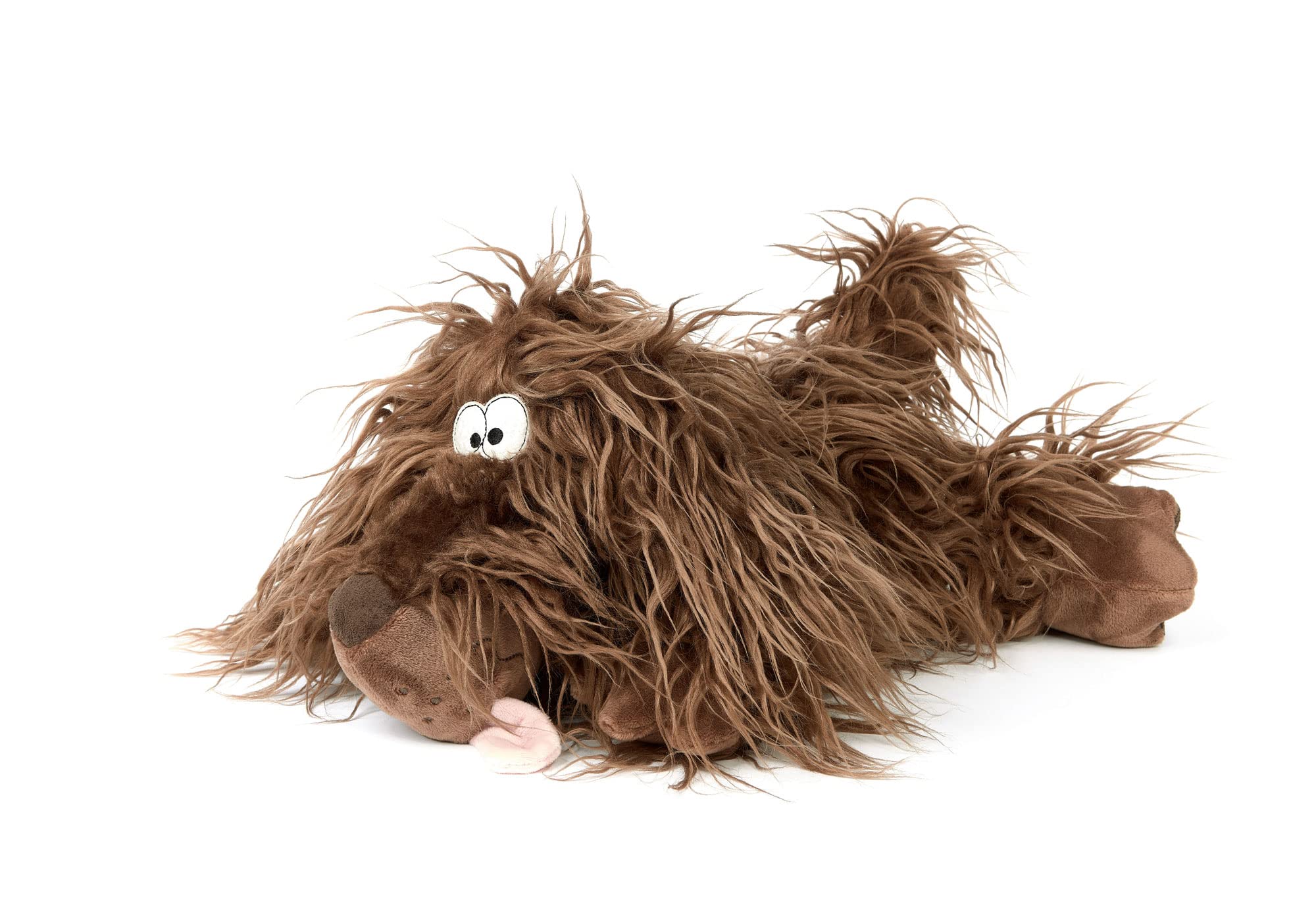 Sigikid Zottle Lottle, BeastsTown, peluche da collezione, regalare, giocare, coccolare, consigliato per bambini e adulti dai 3 ai 99 anni, poliestere, marrone/cane, 30 x 14 x 17 cm