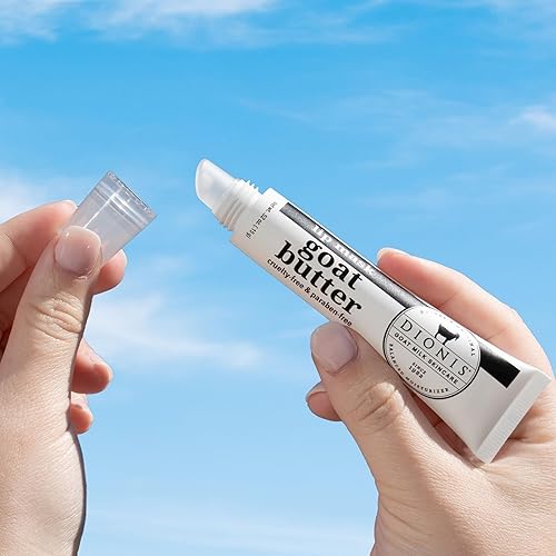 Miniatura 4 de Dionis Kit de máscara labial y bálsamo labial de mantequilla de cabra para la noche  Leche de cabra, aceites de jojoba y moringa hidratan y reparan