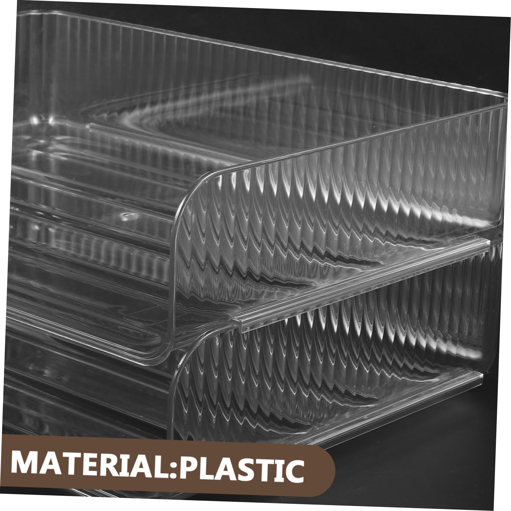 Uonlytech Organizador de Papelería de Escritorio Transparente 2 Piezas